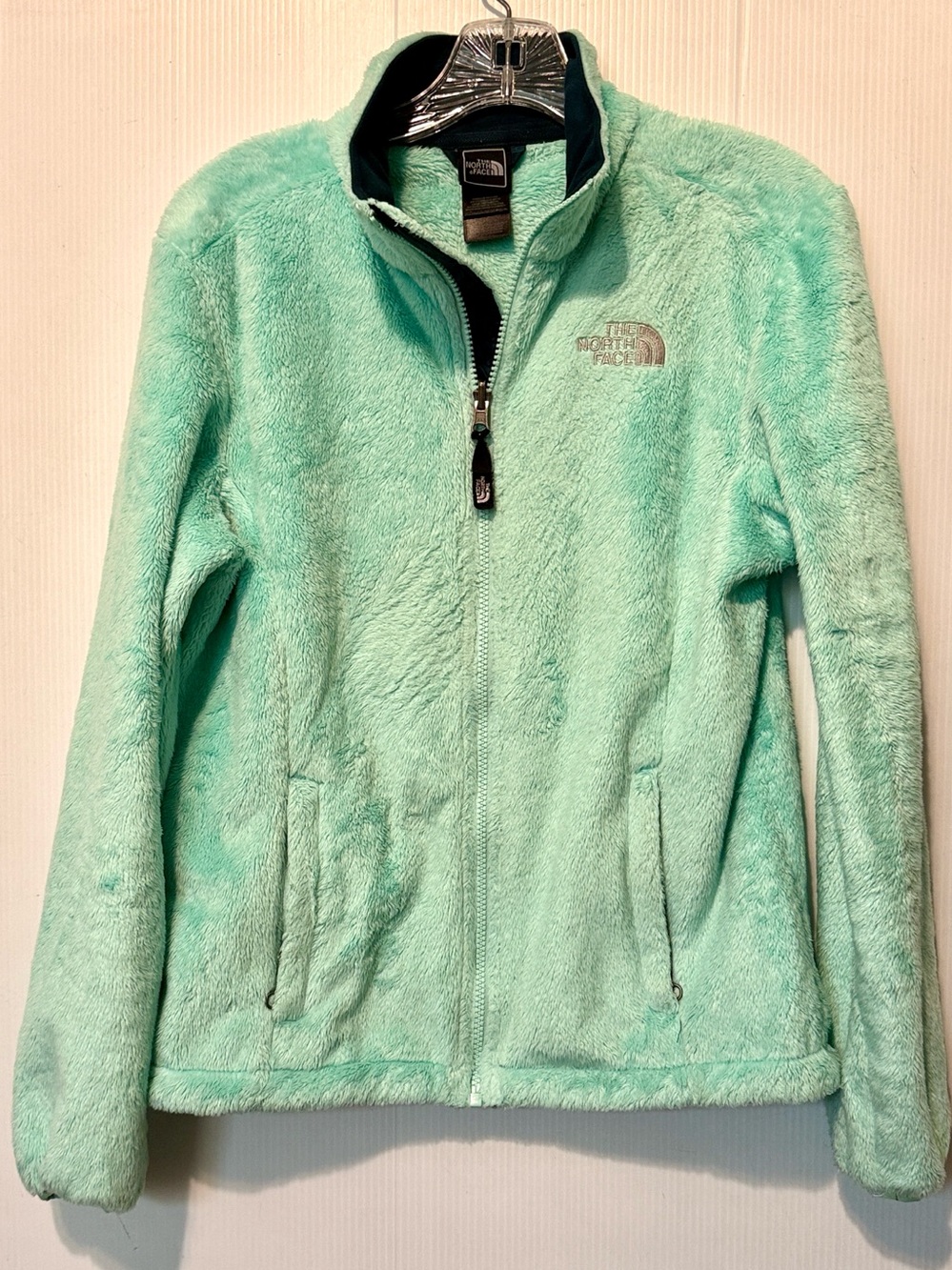The North Face Full Zip Osito Jacket in Mint Green (s) - Picture 3 of 12